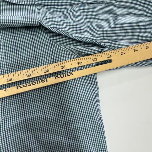 Brooks‎ Brothers Shirt Men Large 16.5 34 Regent Original Polo Blue Green Check - Picture 7 of 8
